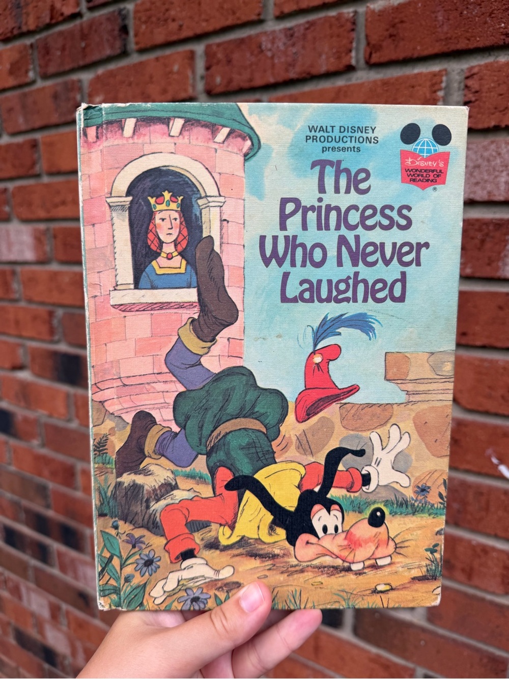 DISNEY 1974 The Princess Who Never Laughed Hardcover Book